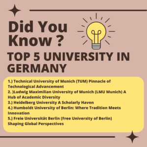 Read more about the article Top 5 University in Germany
